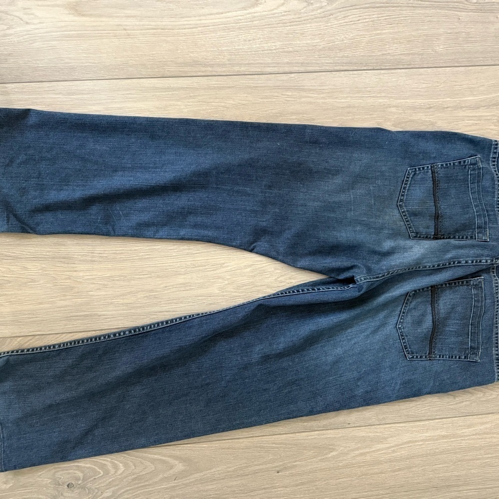 Tommy Bahama Men’s Blue Denim Straight Leg Jeans Leather Patch Classic Fit - Picture 3 of 6